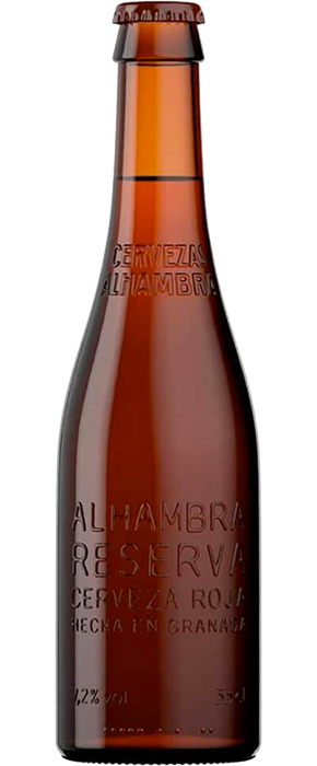 immagine bottiglia birra alhambra reserva roja 33 cl