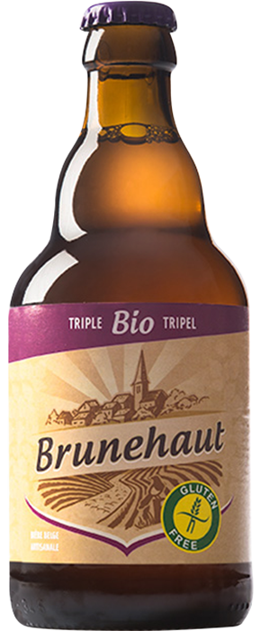 bottiglia birra senza glutine brunehaut triple 33 cl