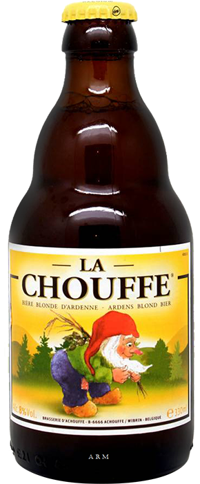 bottiglia birra chouffe blonde 33 cl